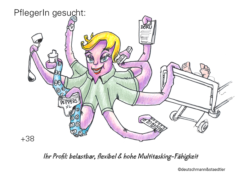 Hier sollte ein Pflege-Cartoon zu sehen sein...sorry.